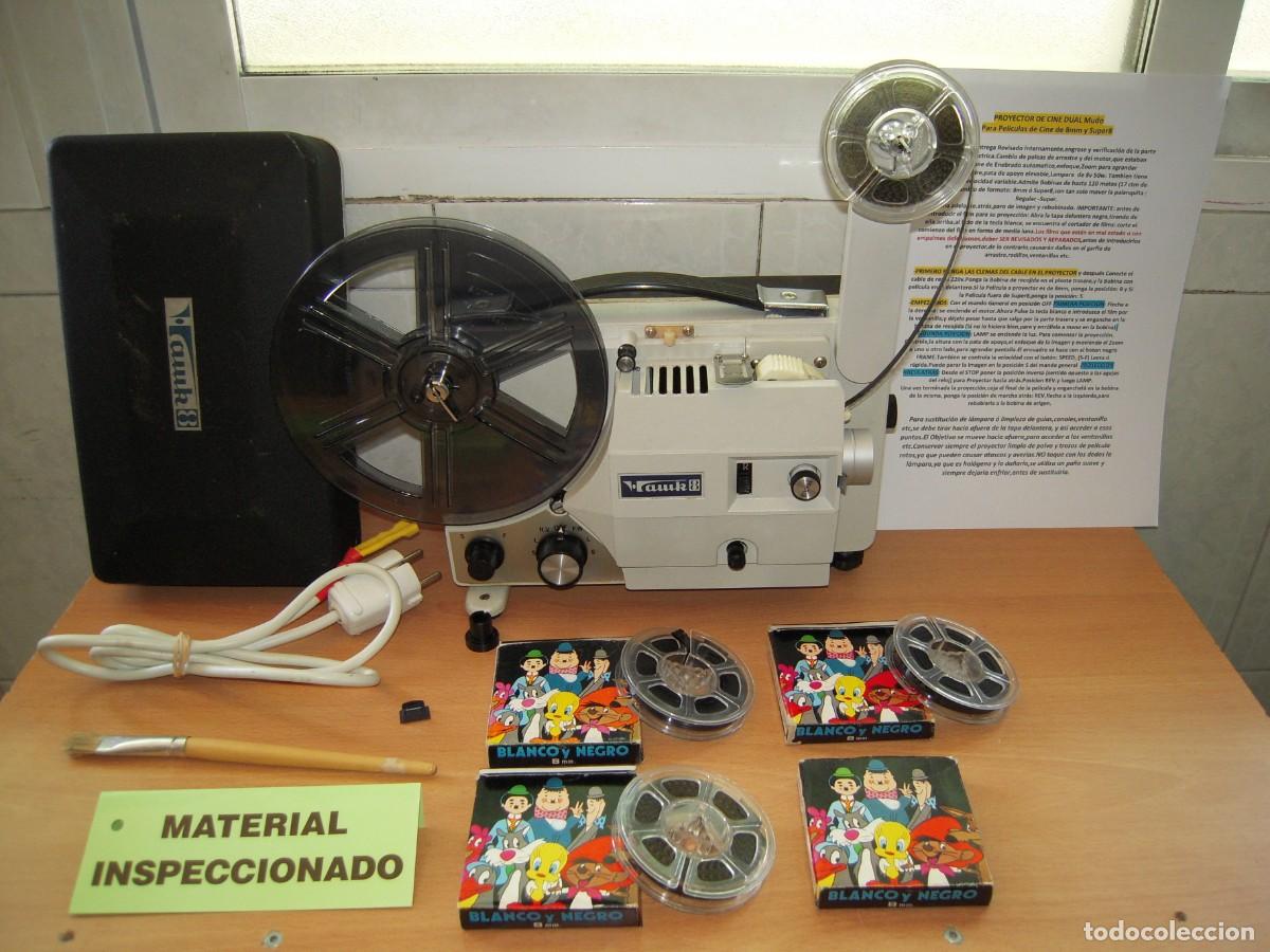 Antig&uuml;edades: Proyector de Cine DUAL para peliculas de 8mm y Super8 Revisado y Funcionando