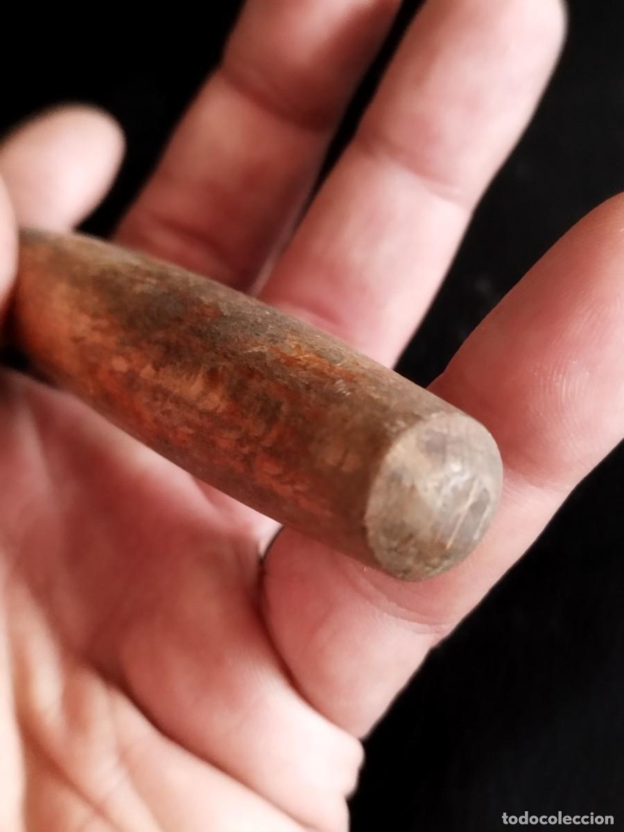 Antig&uuml;edades: Antiguo destornillar plano, largo con mango de madera. - Foto 6