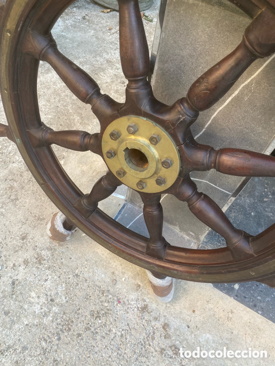 Antig&uuml;edades: Rueda de timon antigua - Foto 3