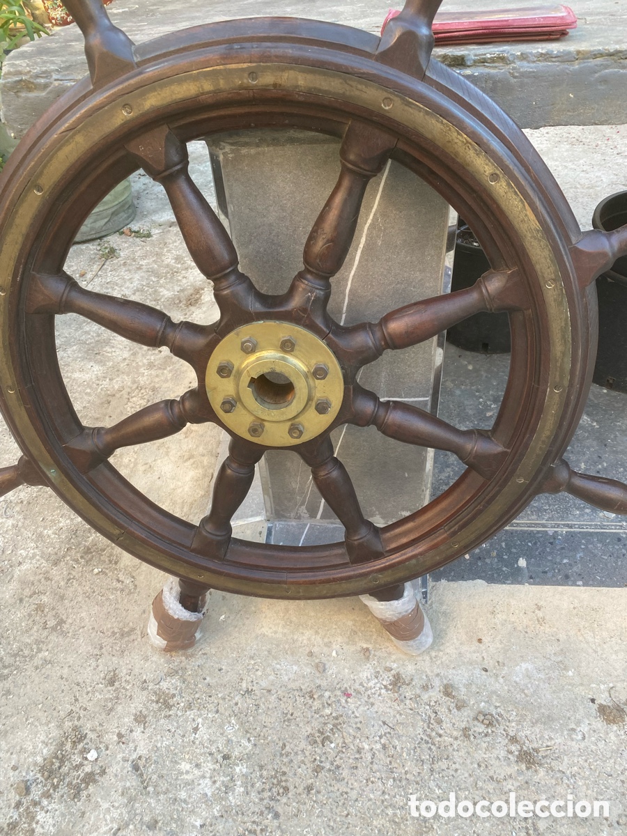Antig&uuml;edades: Rueda de timon antigua - Foto 4