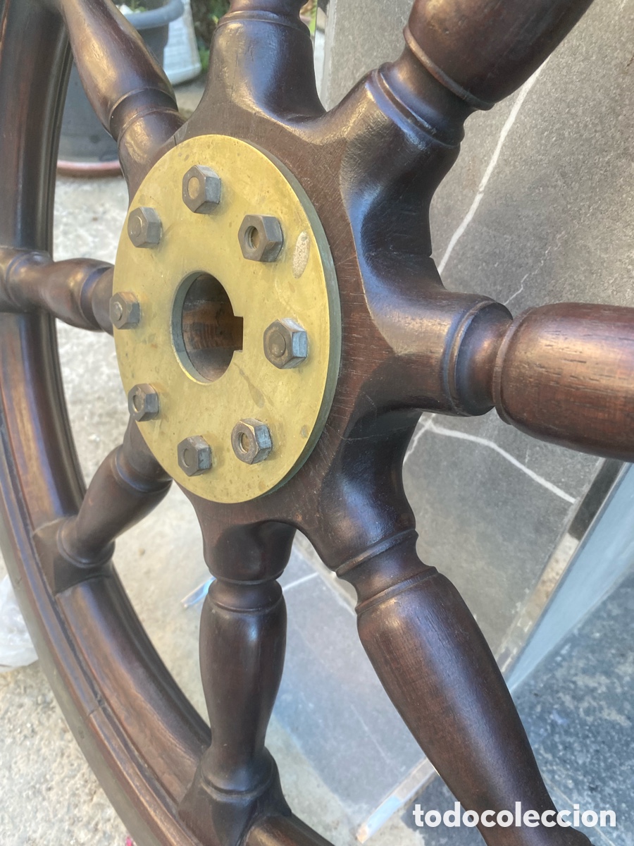 Antig&uuml;edades: Rueda de timon antigua - Foto 5