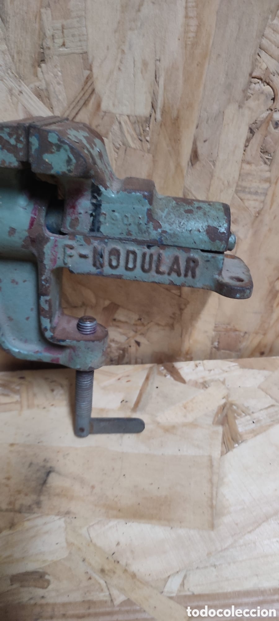 Antig&uuml;edades: Tornillo de banco Acesa 60 Nodular. - Foto 3