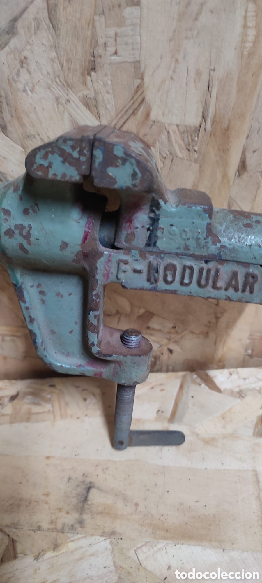 Antig&uuml;edades: Tornillo de banco Acesa 60 Nodular. - Foto 4