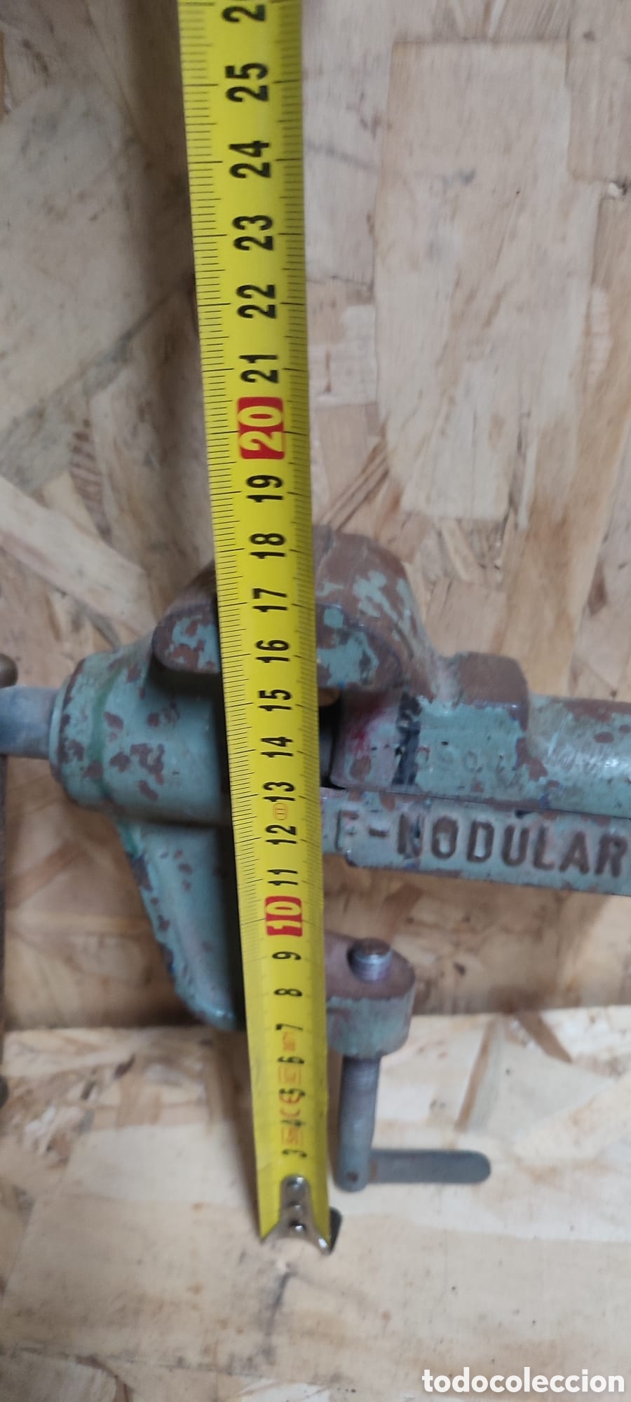 Antig&uuml;edades: Tornillo de banco Acesa 60 Nodular. - Foto 5