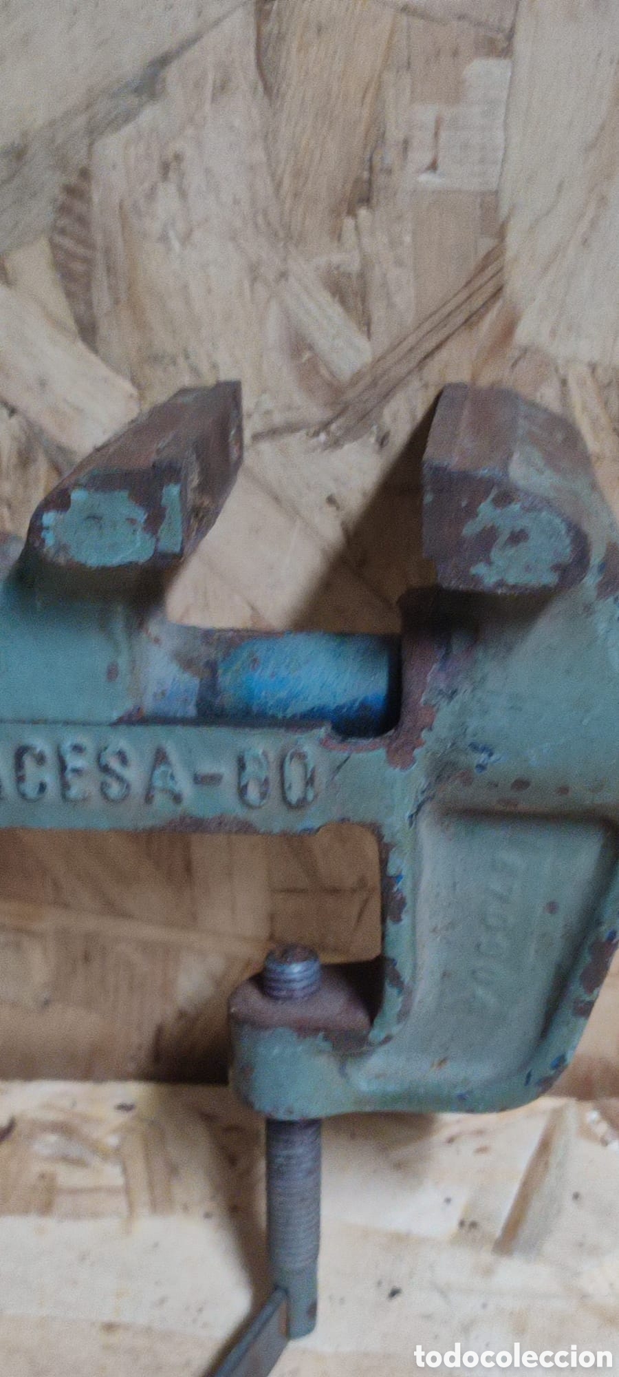 Antig&uuml;edades: Tornillo de banco Acesa 60 Nodular. - Foto 10