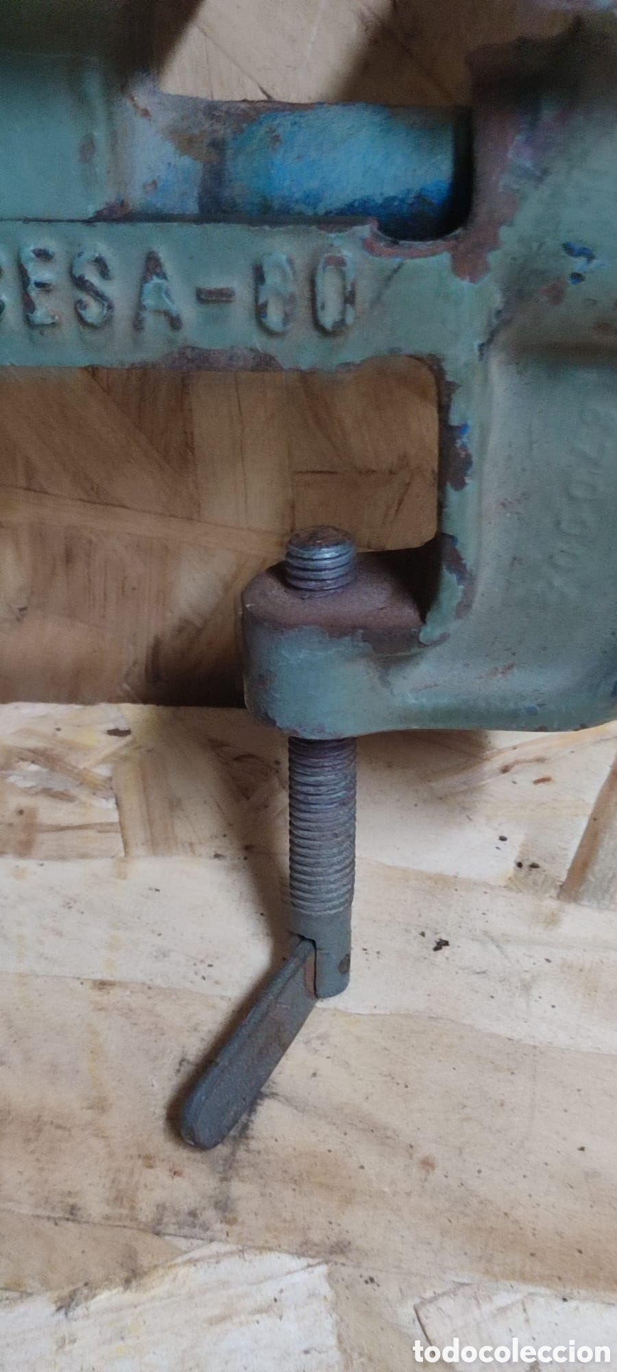 Antig&uuml;edades: Tornillo de banco Acesa 60 Nodular. - Foto 11
