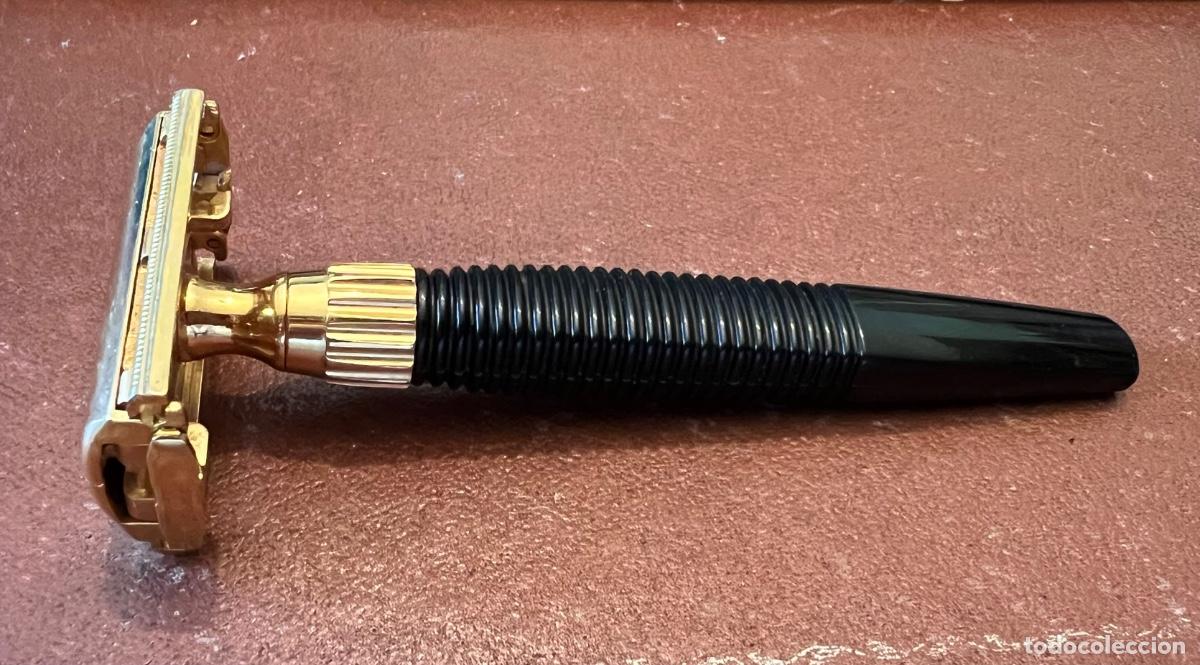 Antig&uuml;edades: Maquinilla de afeitar Gillette (Made in England) - Metal dorado