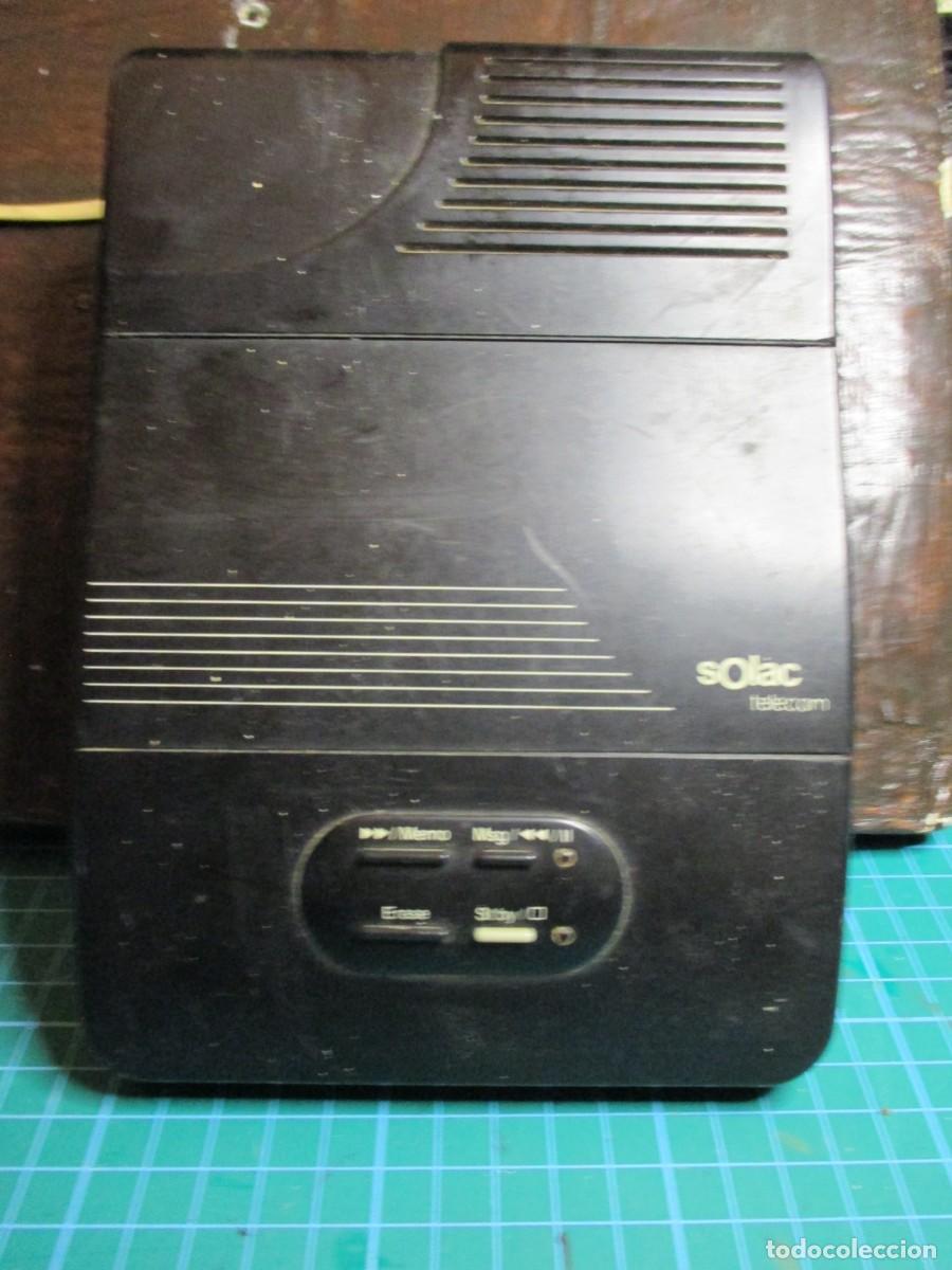 Tel&eacute;fonos: 689- Contestador Autom&aacute;tico Vintage Solac Telecom + Microcasete Original (Sin Probar)