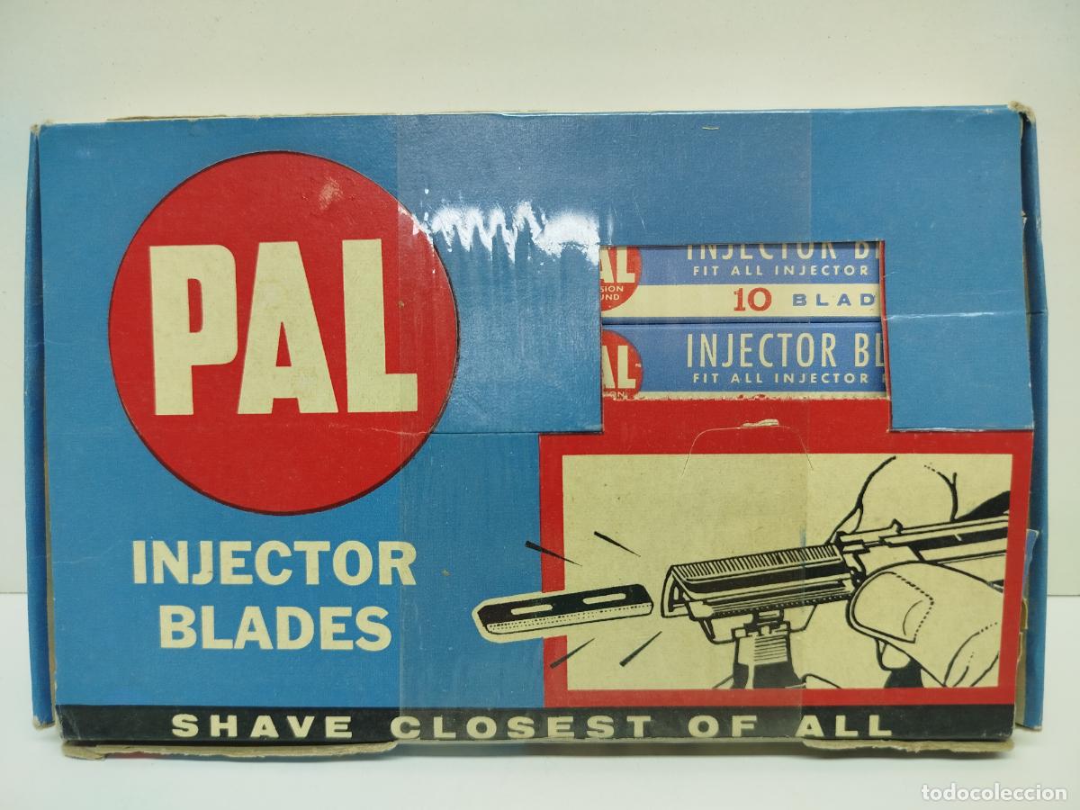 Antig&uuml;edades: ANTIGUA CAJA EXPOSITORA PAL INJECTOR BLADES - CAJA COMPLETA DE 12 PAQUETES