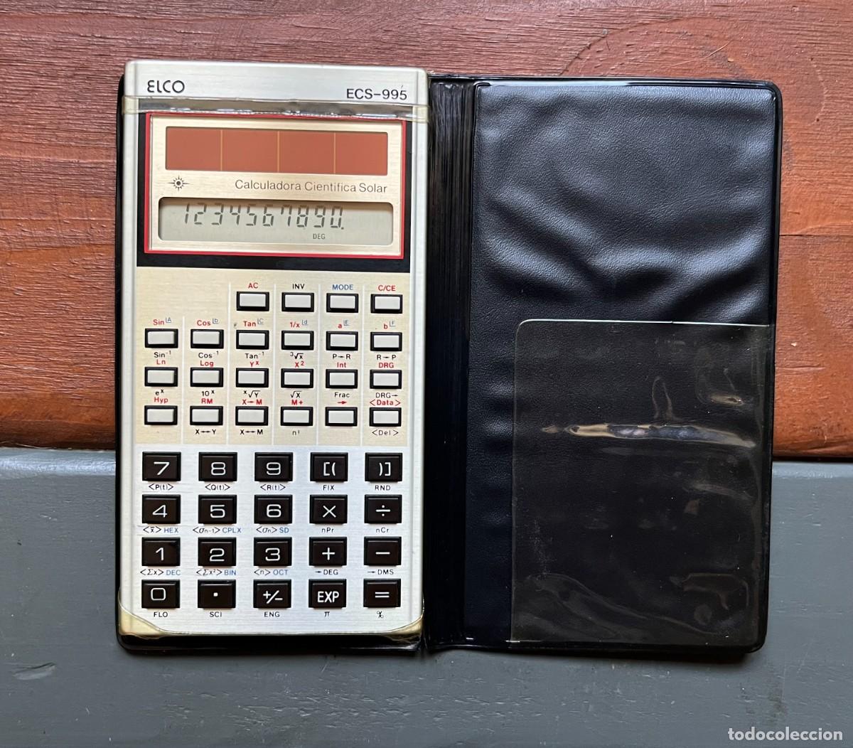 Antig&uuml;edades: ANTIGUA CALCULADORA CIENT&Iacute;FICA SOLAR ELCO ECS-995