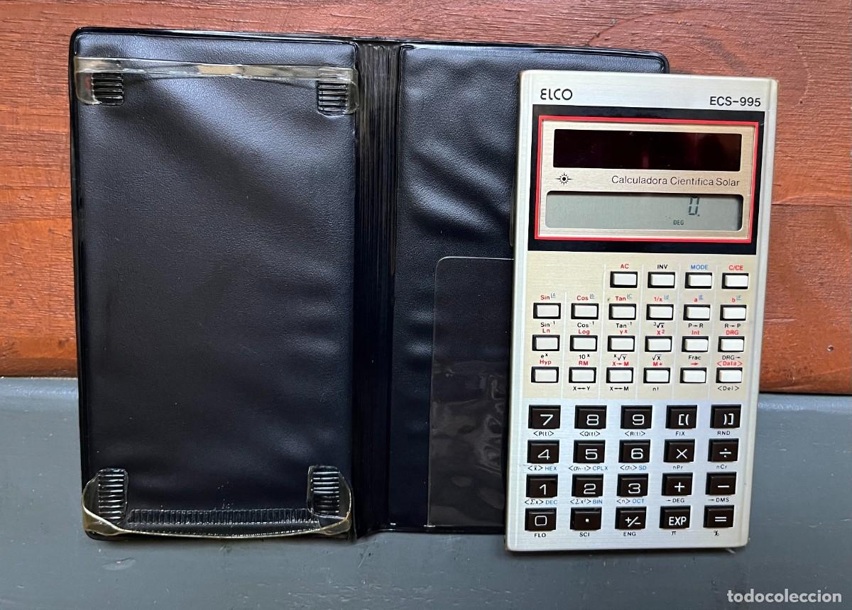 Antig&uuml;edades: ANTIGUA CALCULADORA CIENT&Iacute;FICA SOLAR ELCO ECS-995 - Foto 2