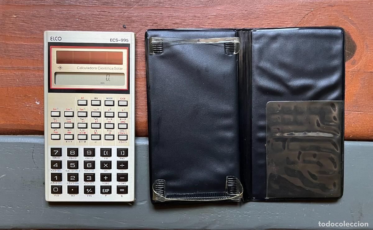 Antig&uuml;edades: ANTIGUA CALCULADORA CIENT&Iacute;FICA SOLAR ELCO ECS-995 - Foto 3