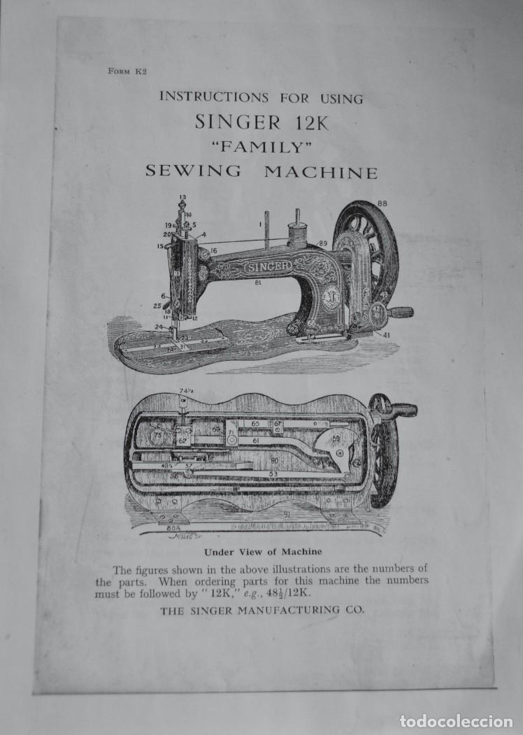 Antig&uuml;edades: Singer (c. 1886-1887) - Con tapa de madera original - Foto 10