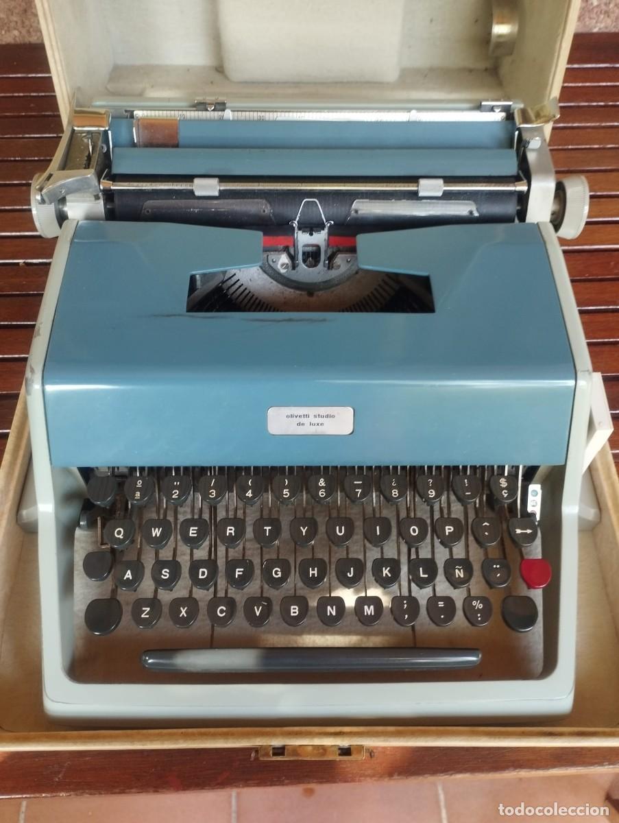 Antig&uuml;edades: M&aacute;quina de Escribir Vintage Olivetti Studio de Luxe + Malet&iacute;n Original