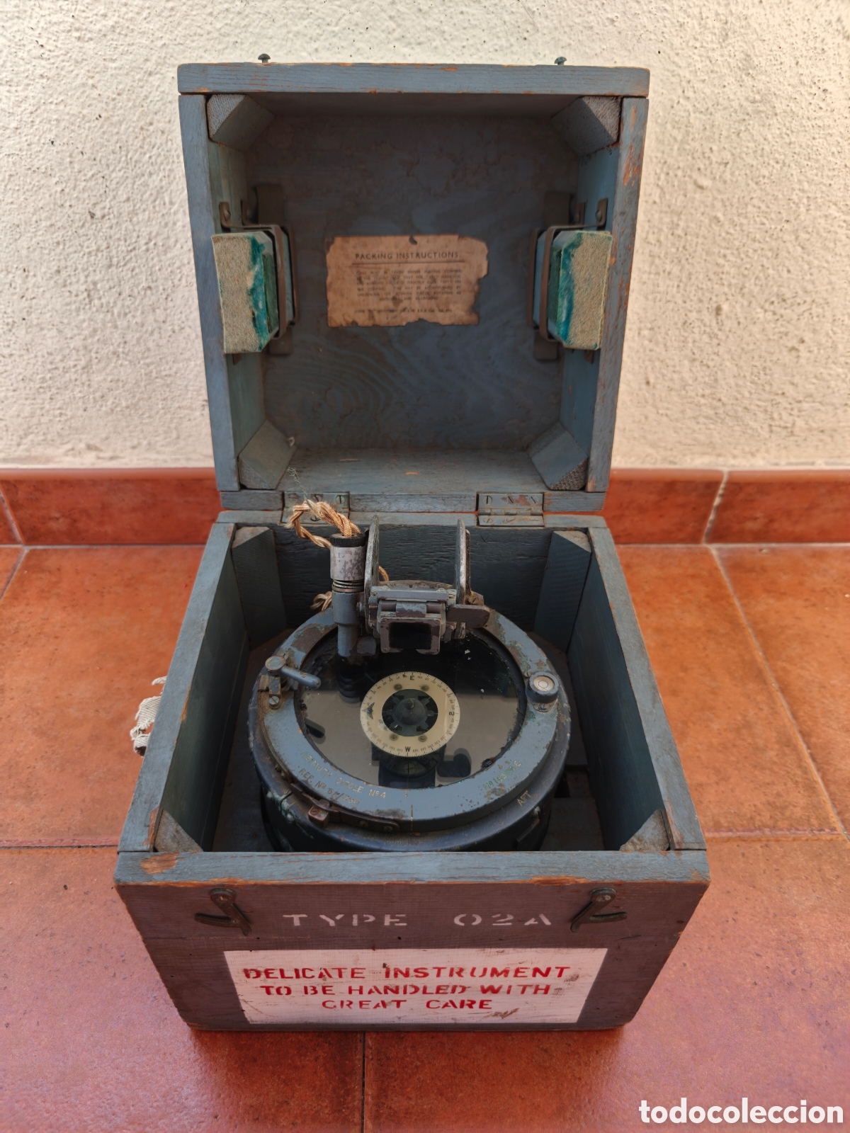 Antig&uuml;edades: BRUJULA MILITAR INGLESA TYPE 02A GUERRA MUNDIAL