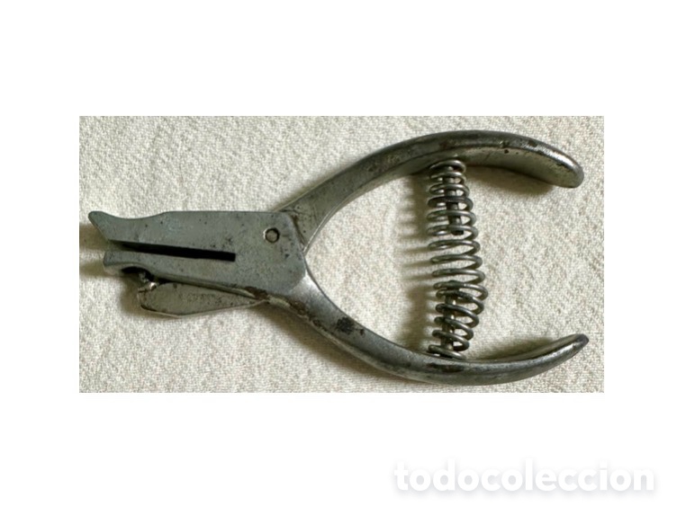 Antig&uuml;edades: Antiguo taladro picabilletes, piqueteador de patrones&hellip; met&aacute;lico. Troquelador.