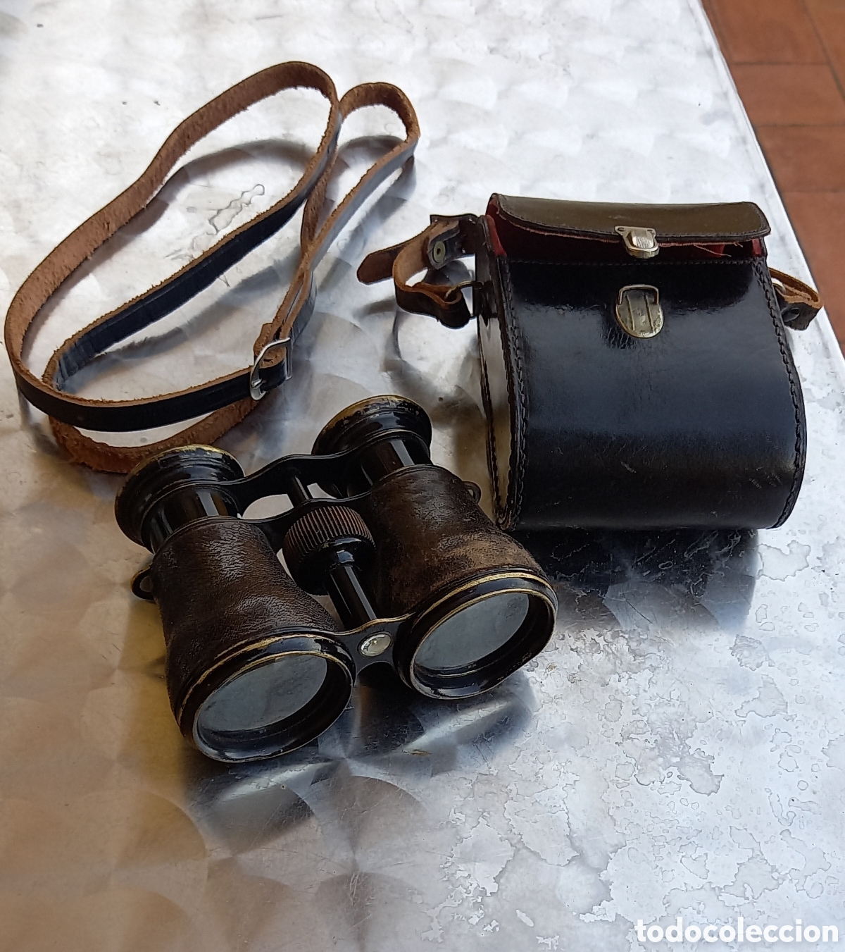 Antig&uuml;edades: ANTIGUOS PRISM&Aacute;TICOS O BINOCULAR CON BRUJULA, MILITAR? GUERRA CIVIL?