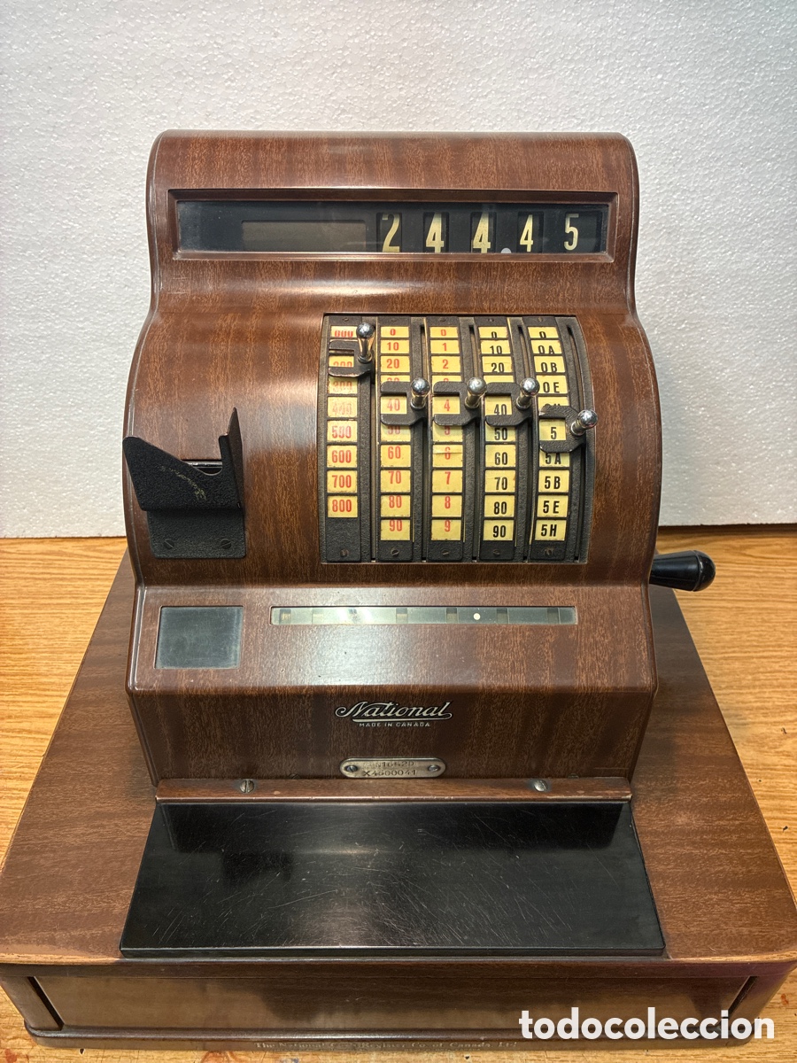 Antiques: M&aacute;quina Registradora NATIONAL.