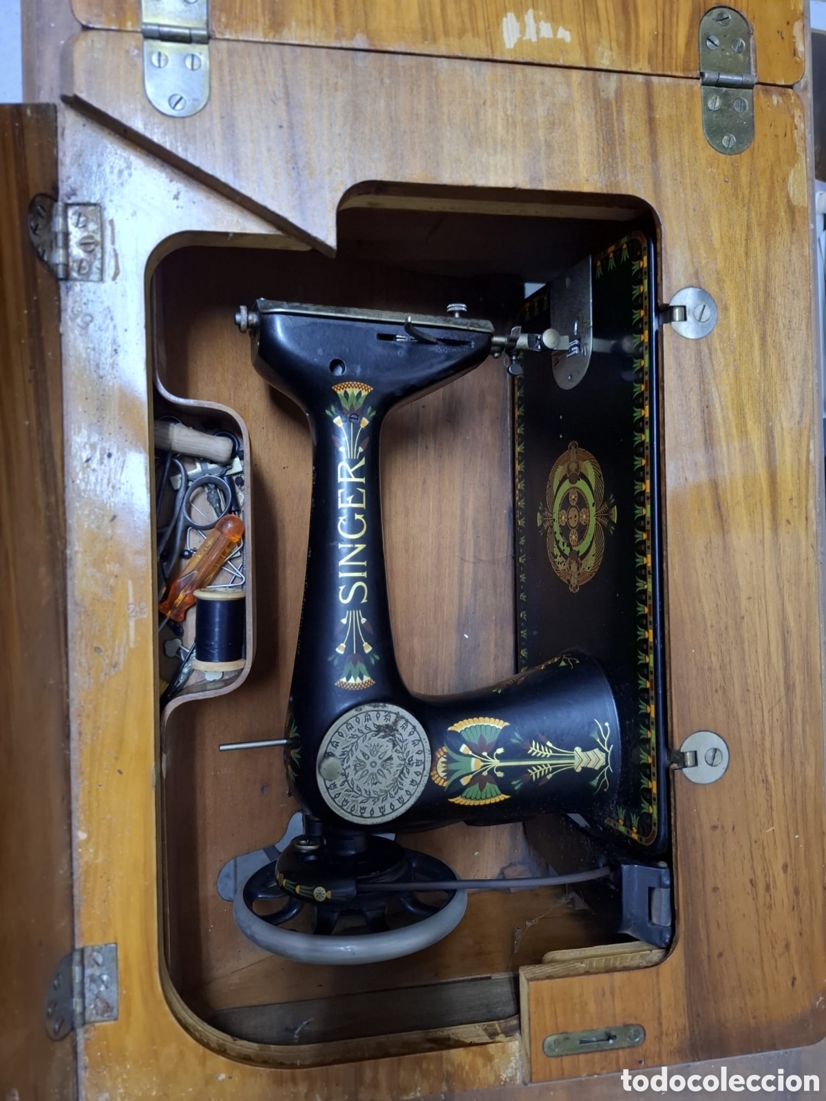 Antig&uuml;edades: M&aacute;quina de coser Singer de 1887 - Foto 4
