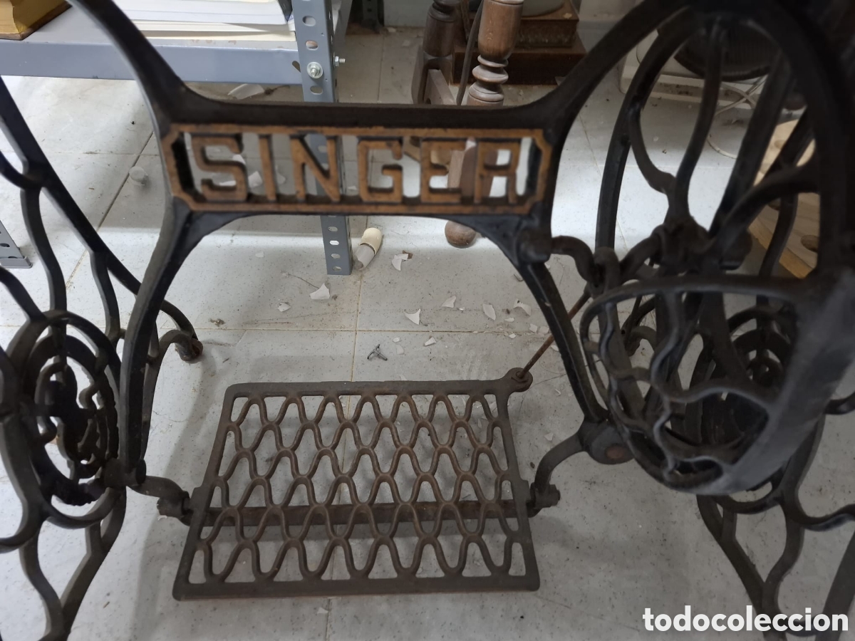 Antig&uuml;edades: M&aacute;quina de coser Singer de 1887 - Foto 7