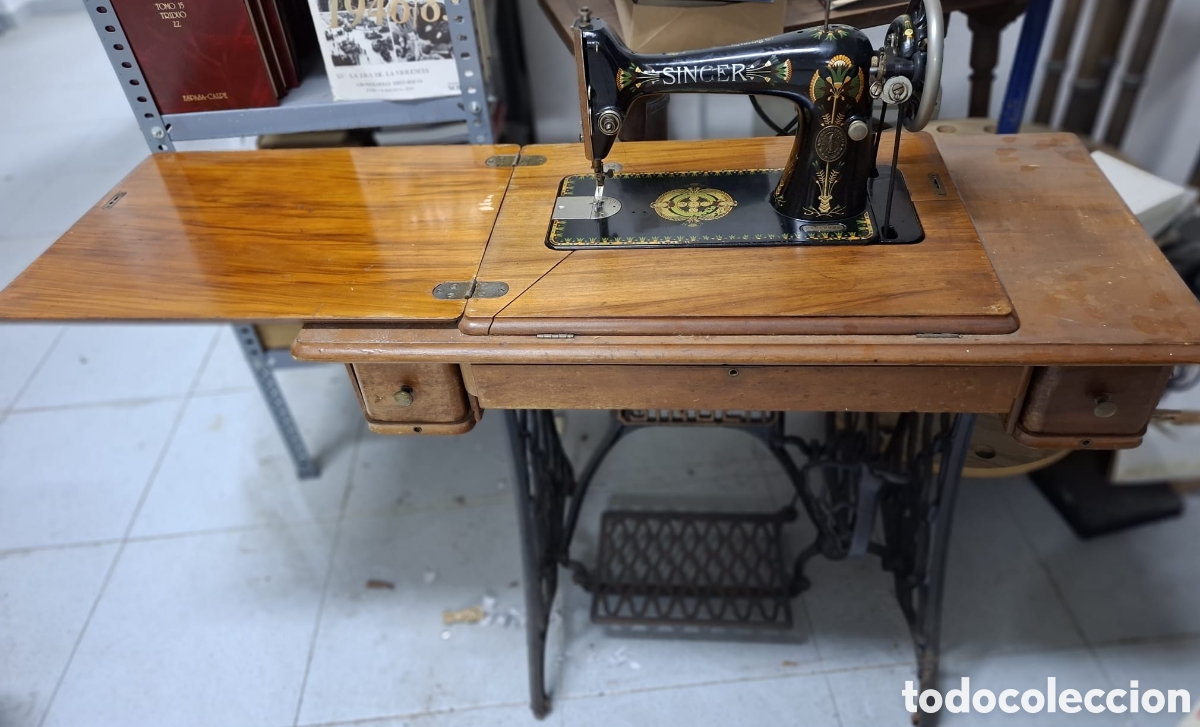 Antig&uuml;edades: M&aacute;quina de coser Singer de 1887 - Foto 11