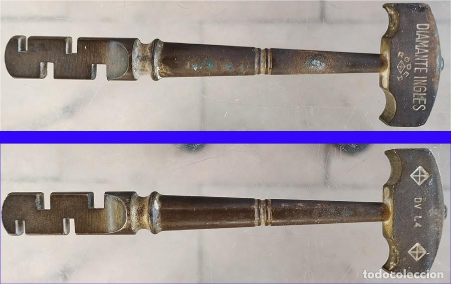 Antig&uuml;edades: ANTIGUO CORTA VIDRIOS CRISTALES EN BRONCE RODER INGLES PARA DECORACION/COLECCION
