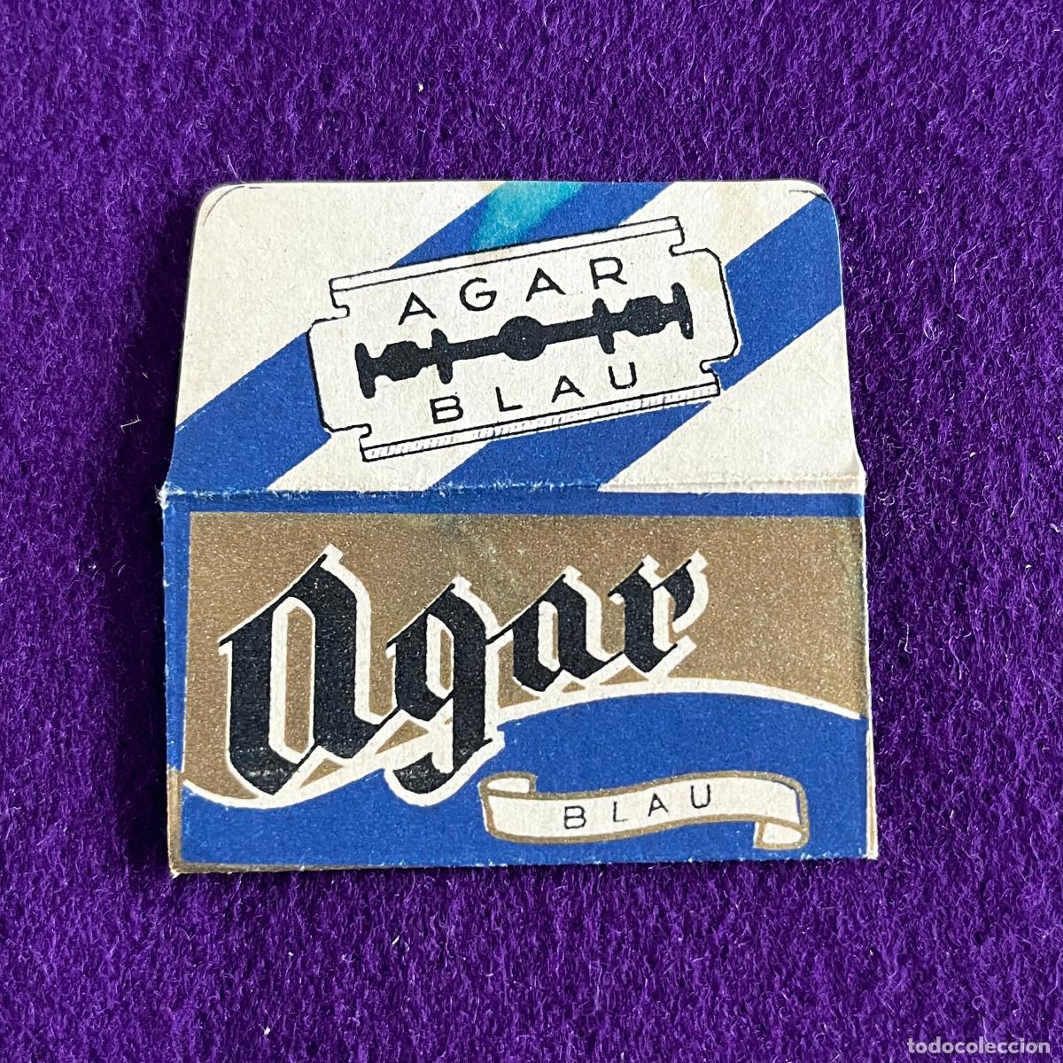 Antiquit&auml;ten: FUNDA DE HOJA DE CUCHILLA DE AFEITAR. AGAR BLAU.