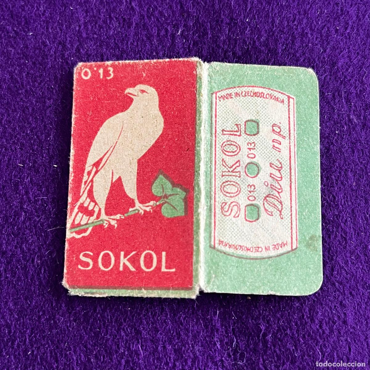 Antig&uuml;edades: FUNDA DE HOJA DE CUCHILLA DE AFEITAR. SOKOL.