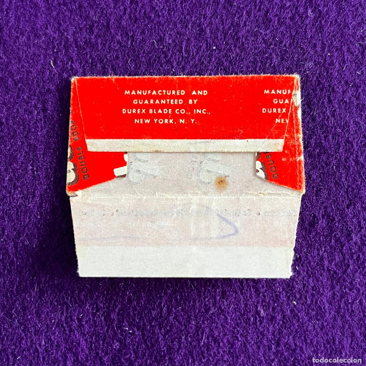 Antig&uuml;edades: FUNDA DE HOJA DE CUCHILLA DE AFEITAR. DUREX. - Foto 2