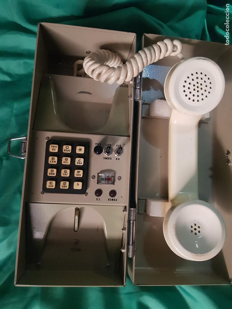 Tel&eacute;fonos: TELEFONO ANTIGUO CAJA METAL-SOUNTRON LT-001