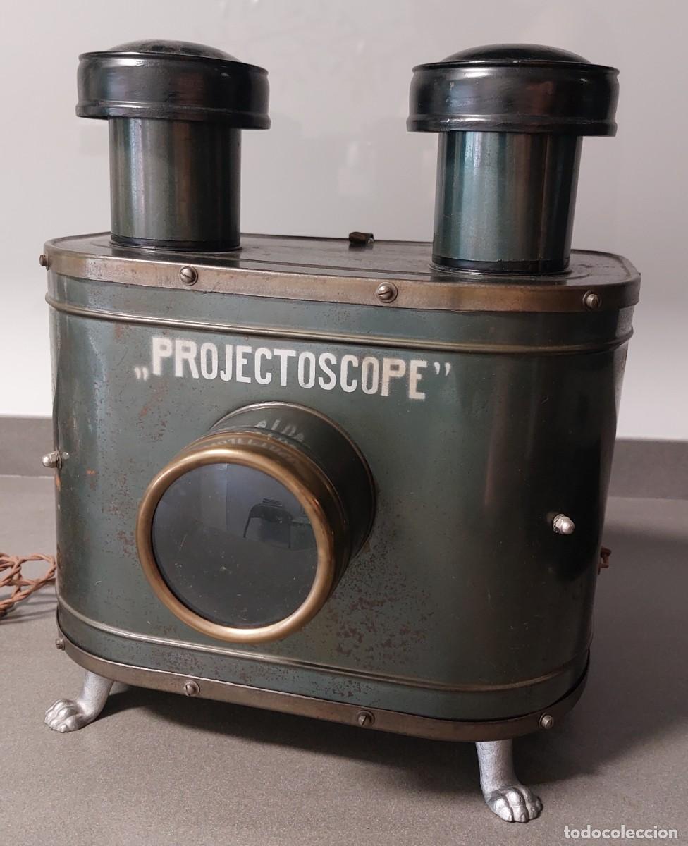 Antig&uuml;edades: Linterna m&aacute;gica Projectoscope, a&ntilde;o 1920