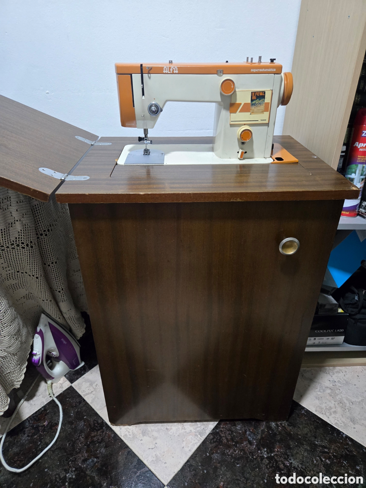 Antig&uuml;edades: Maquina de coser Alfa - Foto 9