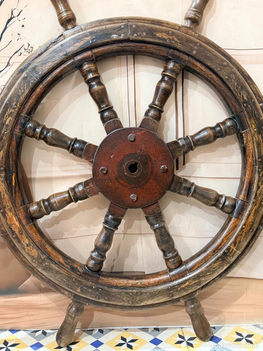 Antig&uuml;edades: Antiguo tim&oacute;n de barco - Foto 6