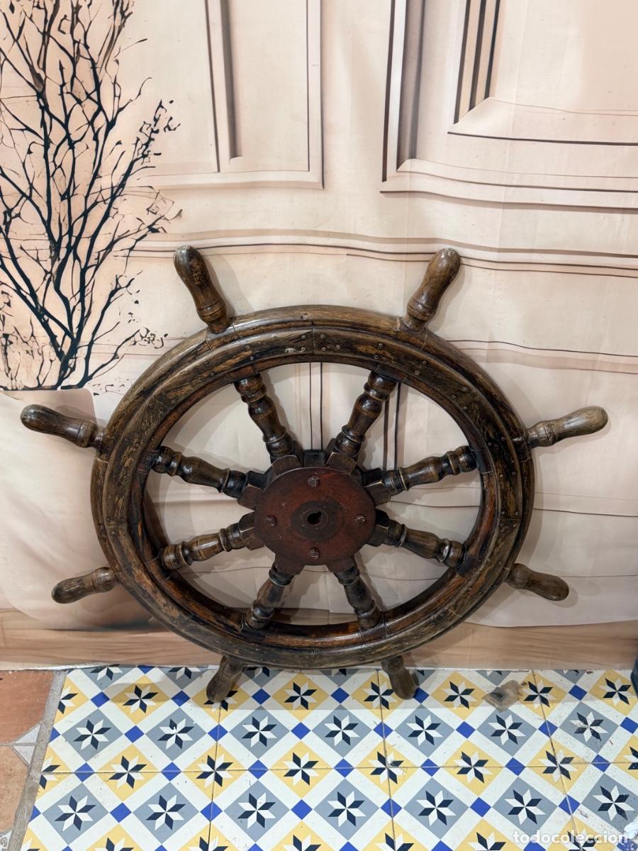 Antig&uuml;edades: Antiguo tim&oacute;n de barco - Foto 7