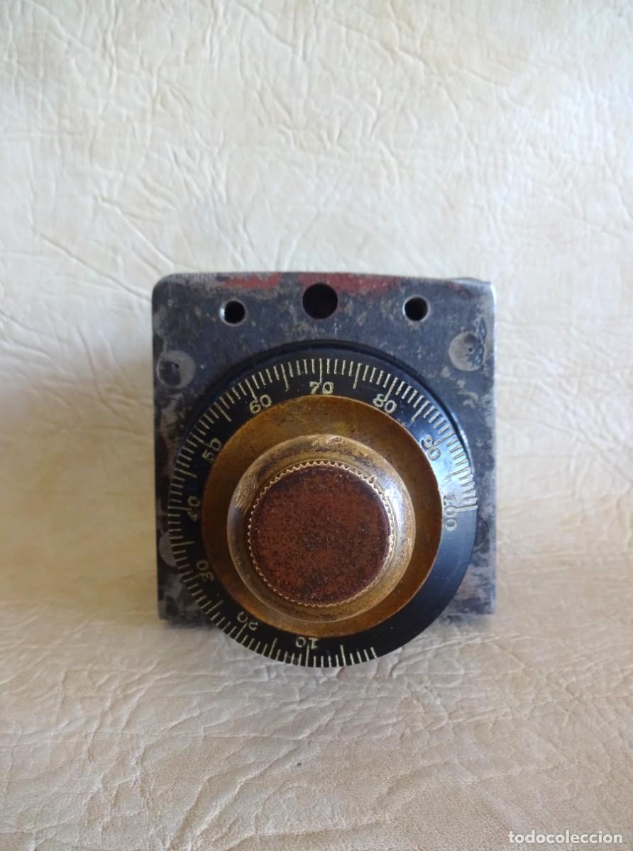 Antiques: antiguo dial o ruleta de caja fuerte Lips Brussell de principios siglo XX