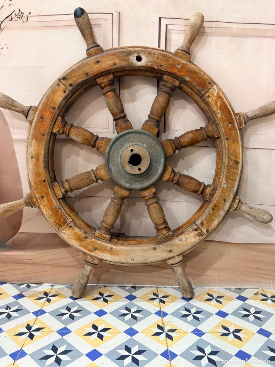 Antig&uuml;edades: Antiguo tim&oacute;n de barco - Foto 2