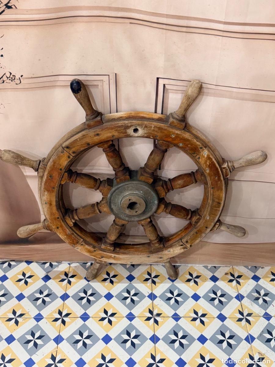 Antig&uuml;edades: Antiguo tim&oacute;n de barco - Foto 3