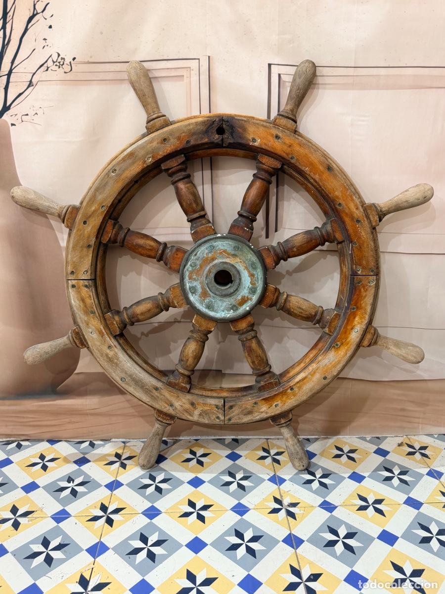 Antig&uuml;edades: Antiguo tim&oacute;n de barco - Foto 4