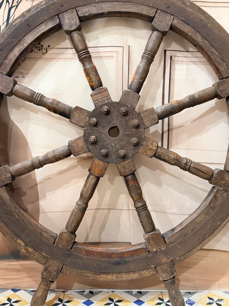 Antig&uuml;edades: Antiguo tim&oacute;n de barco - Foto 5
