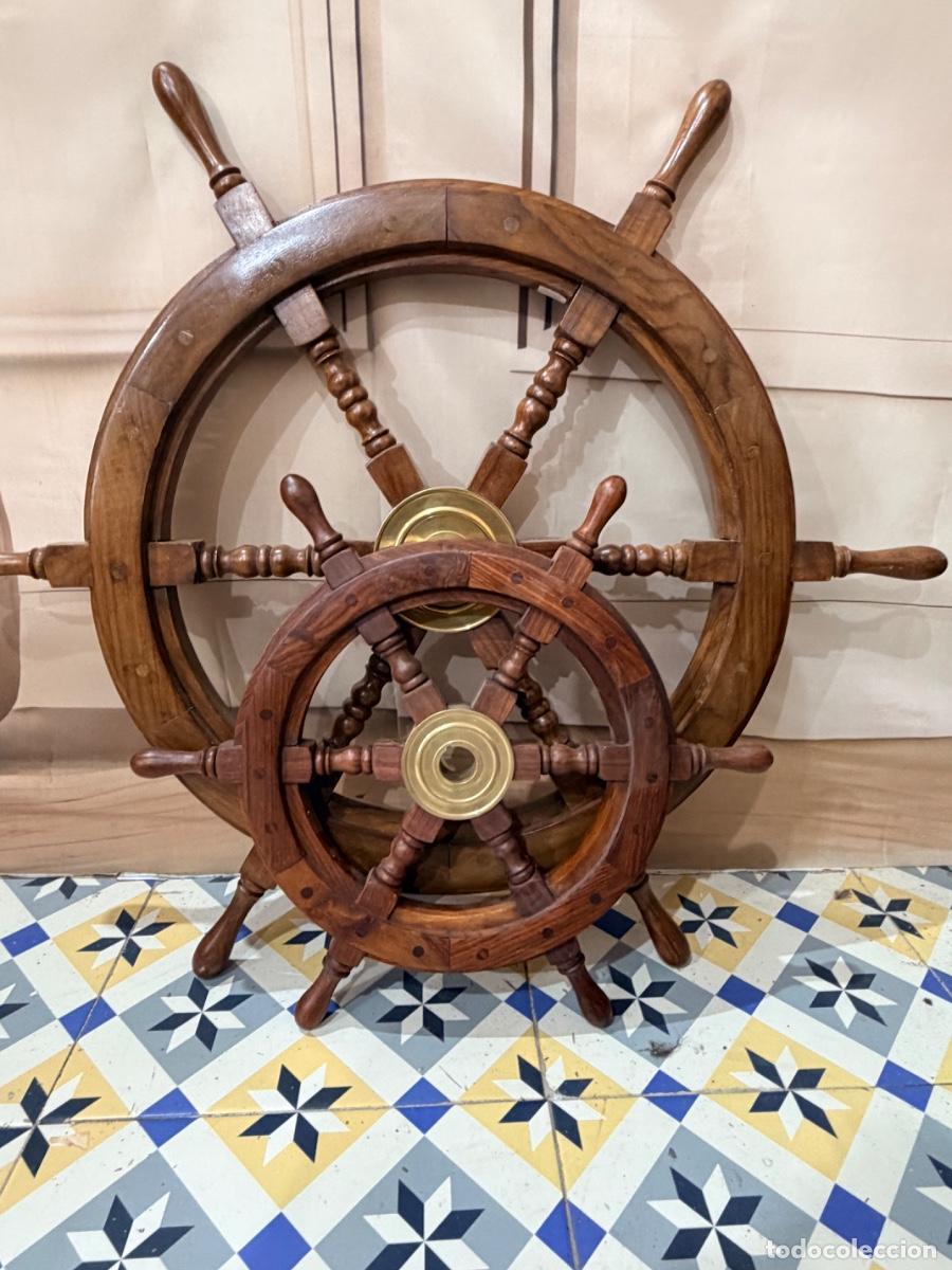 Antig&uuml;edades: Antigua pareja de timones de barco