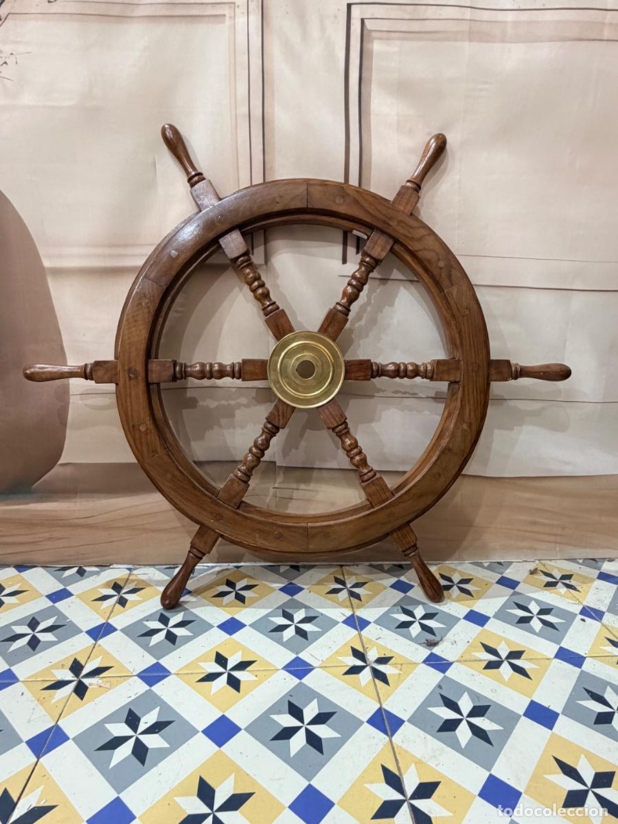 Antig&uuml;edades: Antigua pareja de timones de barco - Foto 2