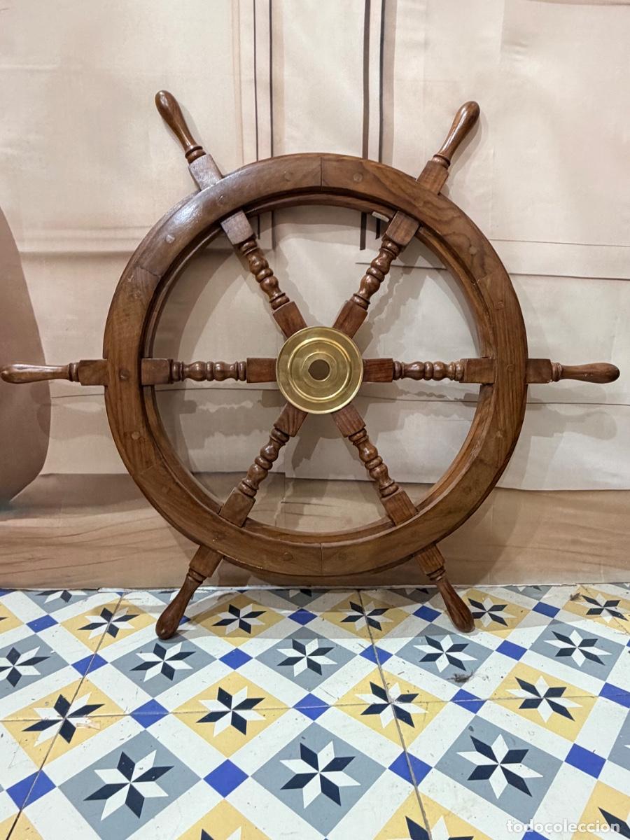 Antig&uuml;edades: Antigua pareja de timones de barco - Foto 3