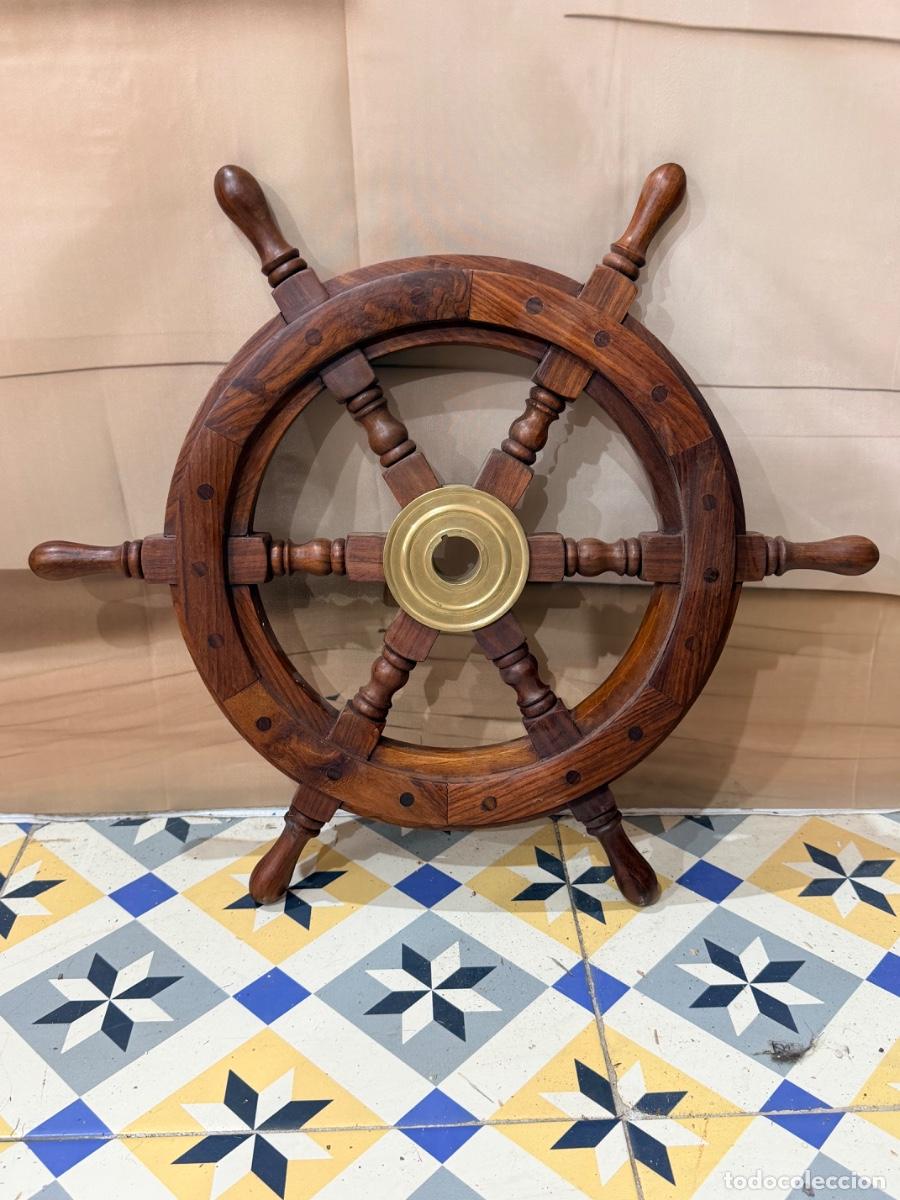 Antig&uuml;edades: Antigua pareja de timones de barco - Foto 4