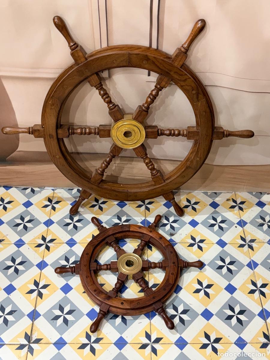 Antig&uuml;edades: Antigua pareja de timones de barco - Foto 5