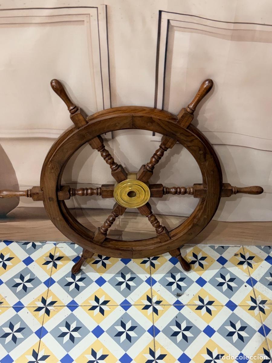 Antig&uuml;edades: Antigua pareja de timones de barco - Foto 6
