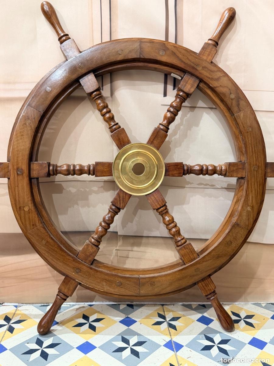 Antig&uuml;edades: Antigua pareja de timones de barco - Foto 7