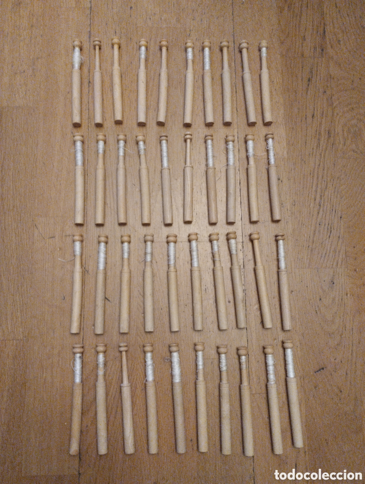 Antig&uuml;edades: Juego bolillos de madera - Foto 1