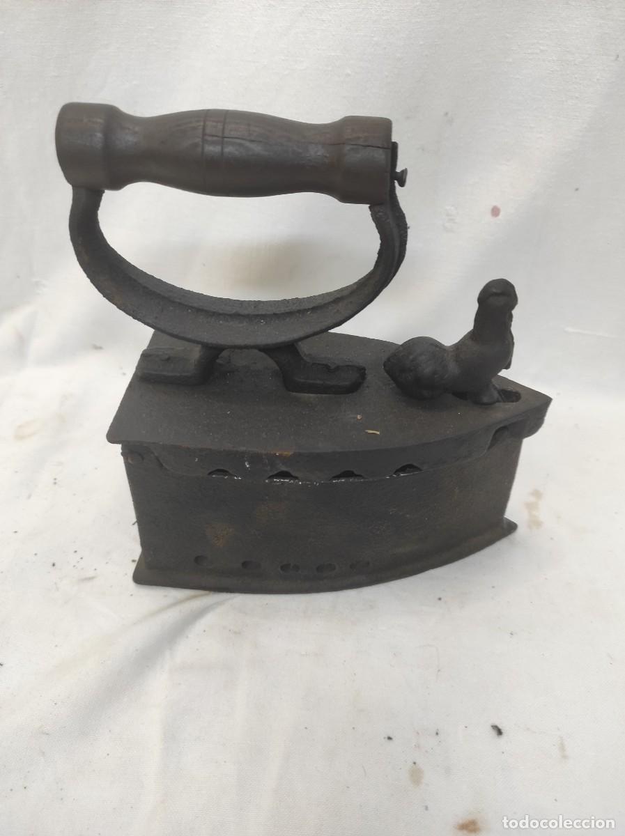 Antiques: Antigua plancha de carb&oacute;n, hierro!