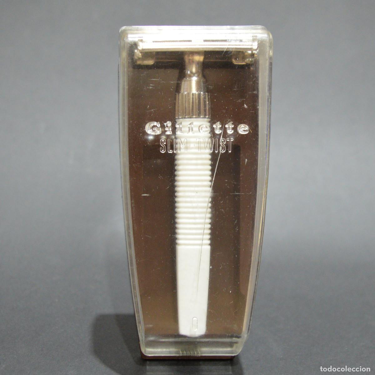 Antig&uuml;edades: MAQUINILLA DE AFEITAR GILLETTE SLIM-TWIST MARCAJE V-1