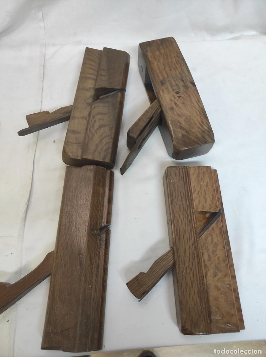 Antig&uuml;edades: Precioso lote de cepillos de carpintero en buen estado y limpios!